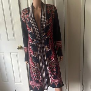 BCBGMaxAzria Gorgeous Blue Sweater Duster - Size M